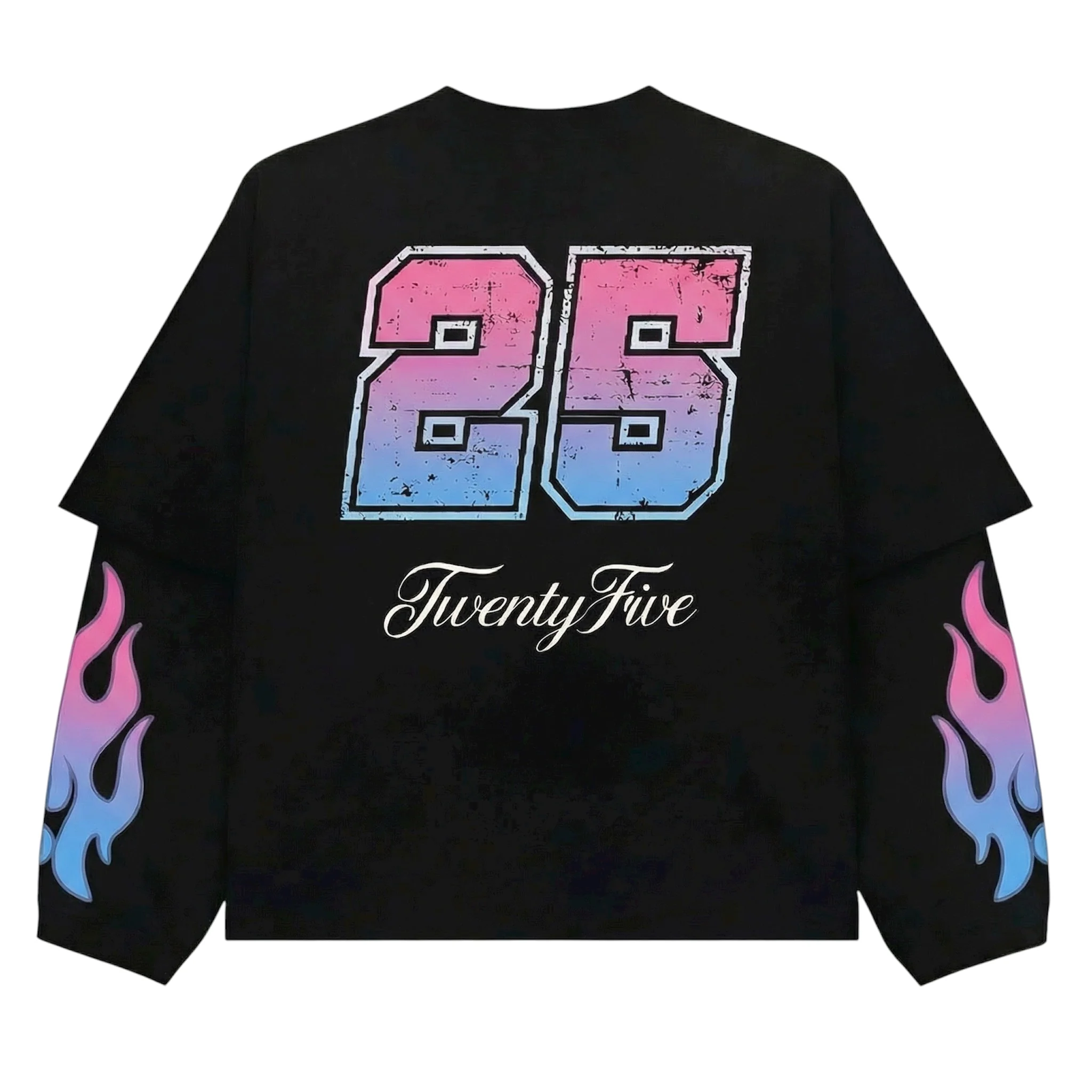 LONGSLEEVE BLACK/FUCHSIA - Image 2