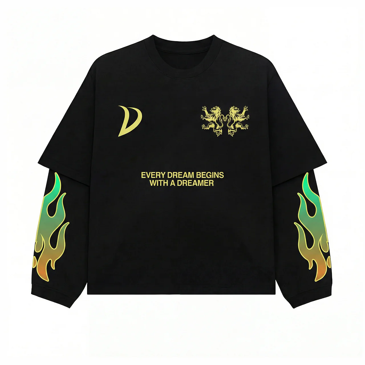 LONGSLEEVE BLACK/GREEN