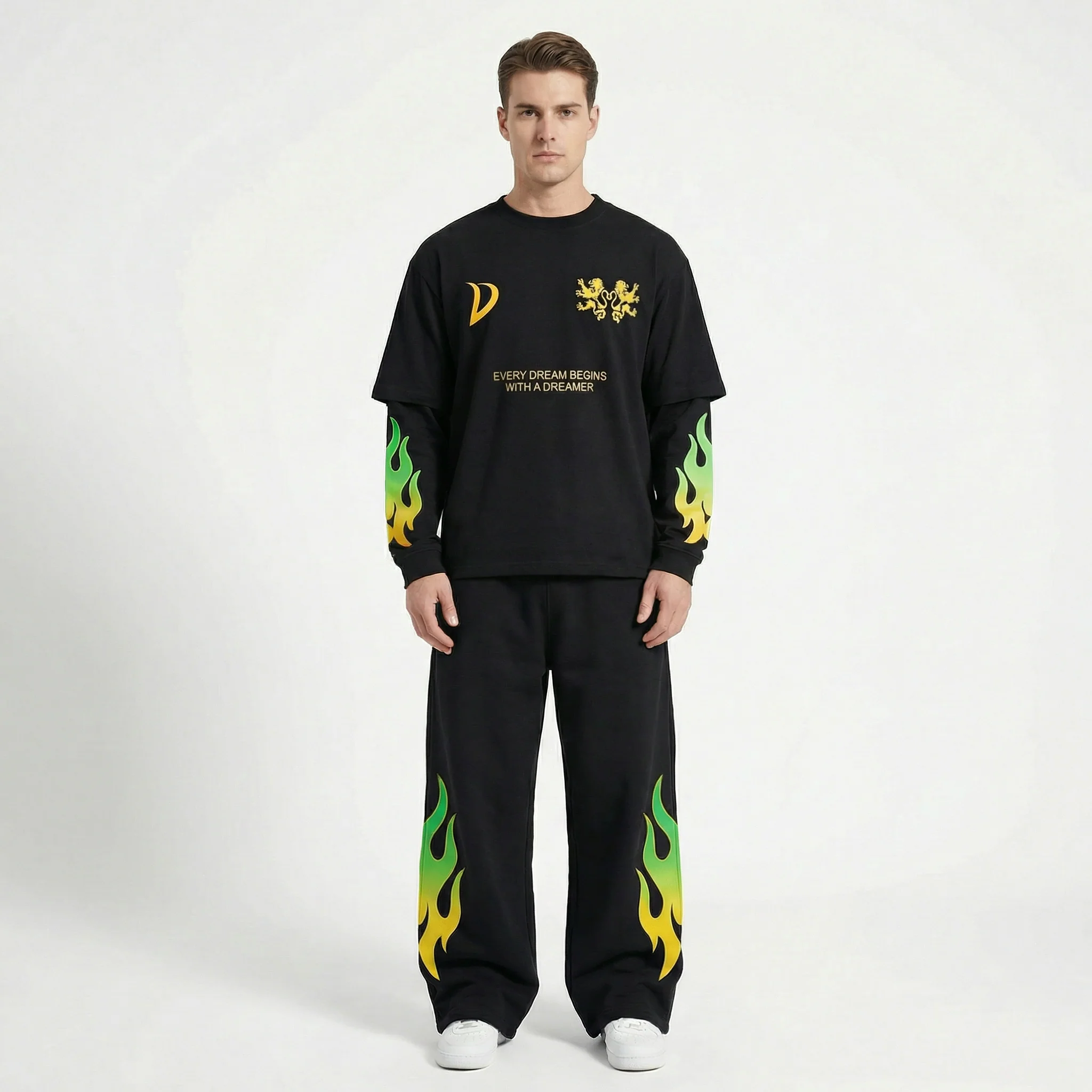 LONGSLEEVE BLACK/GREEN - Image 4