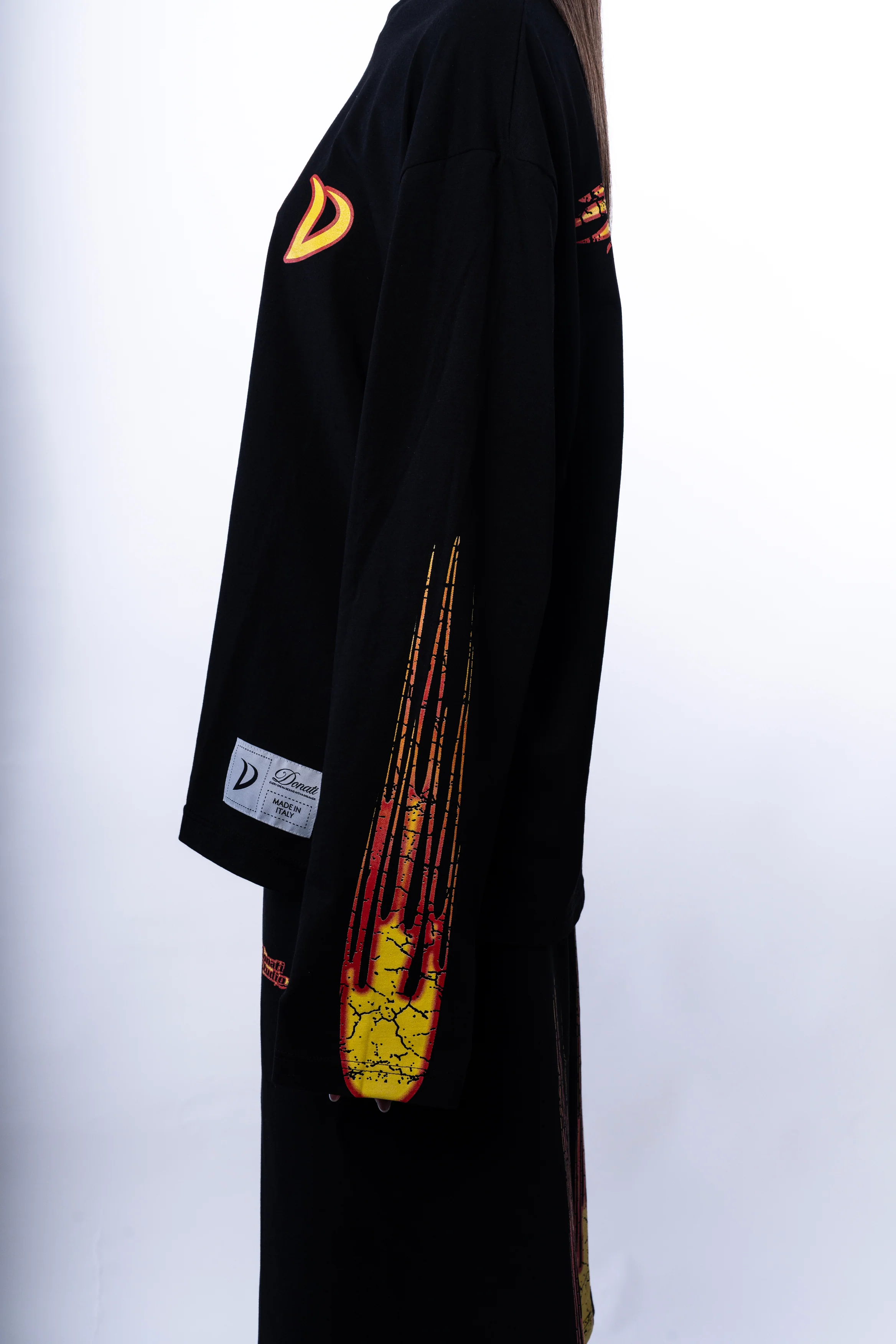 LONGSLEEVE FLAME BLACK - Image 4