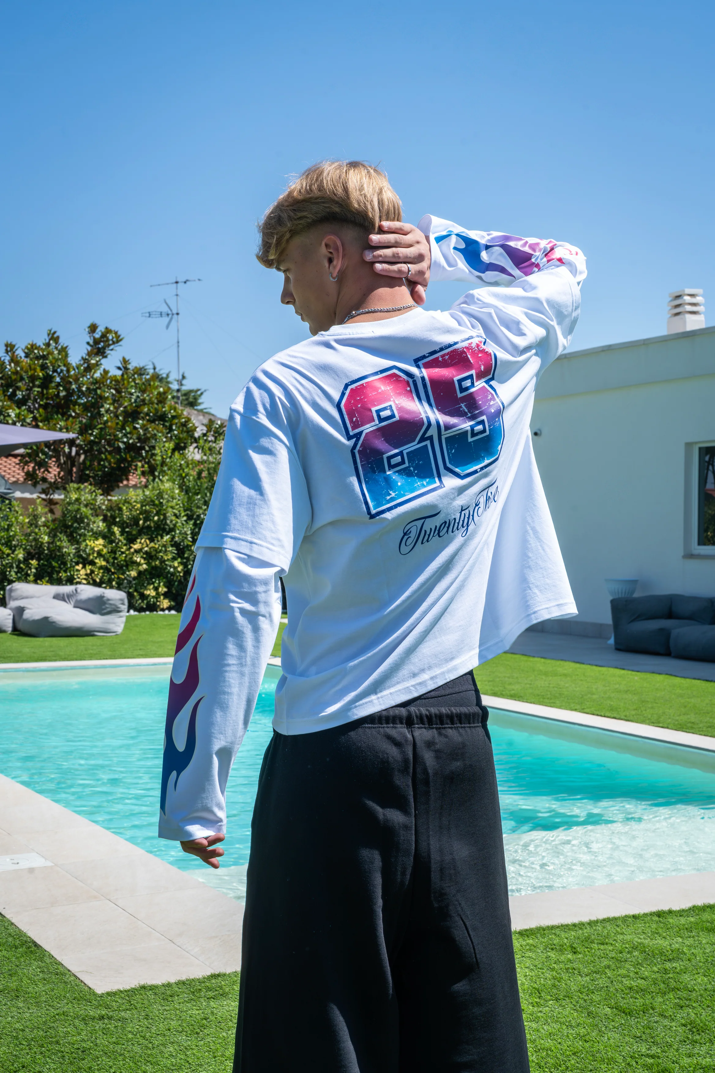 LONGSLEEVE WHITE/ PINK - Image 3
