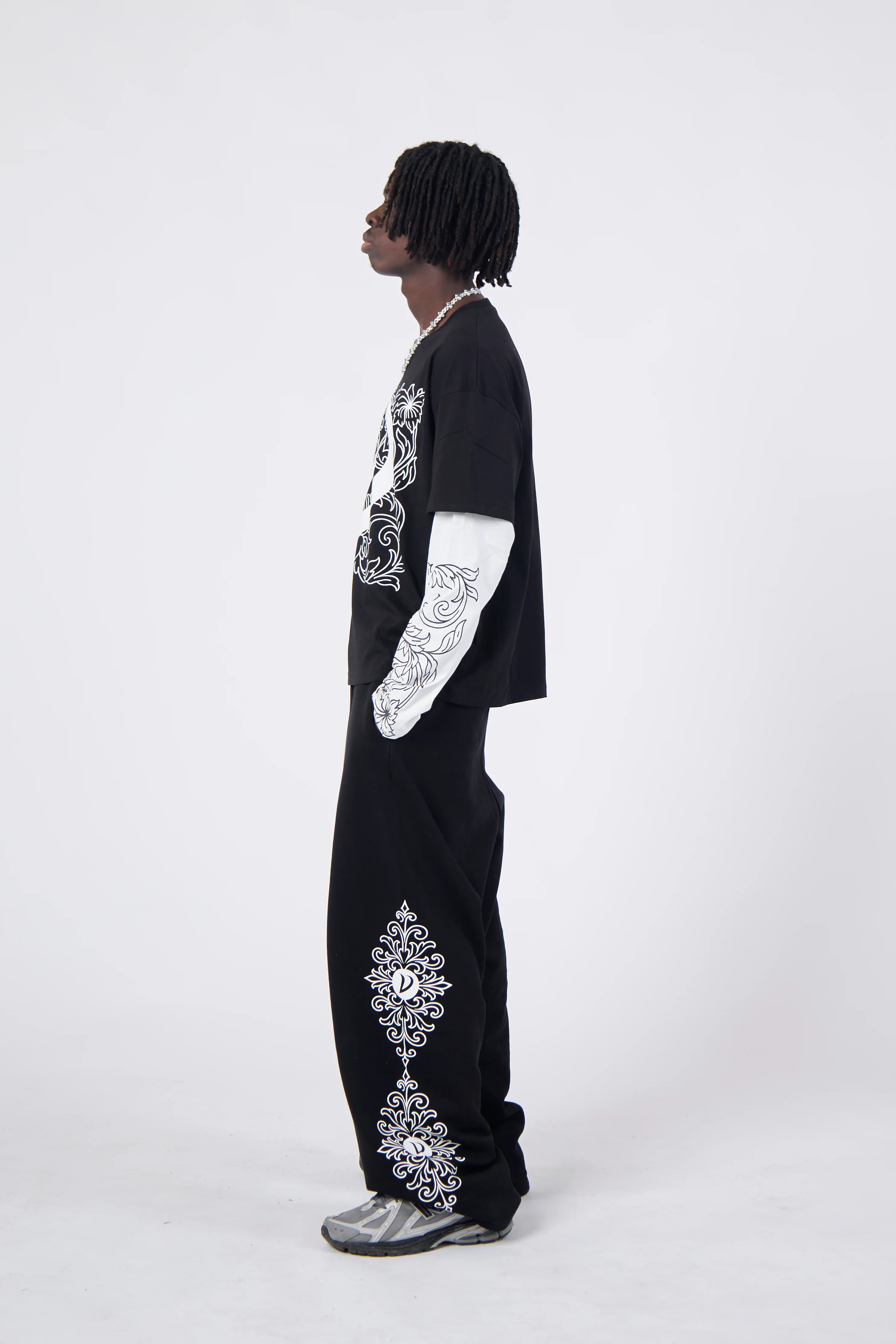 TRACKSUITE TROUSERS BLACK - Image 3